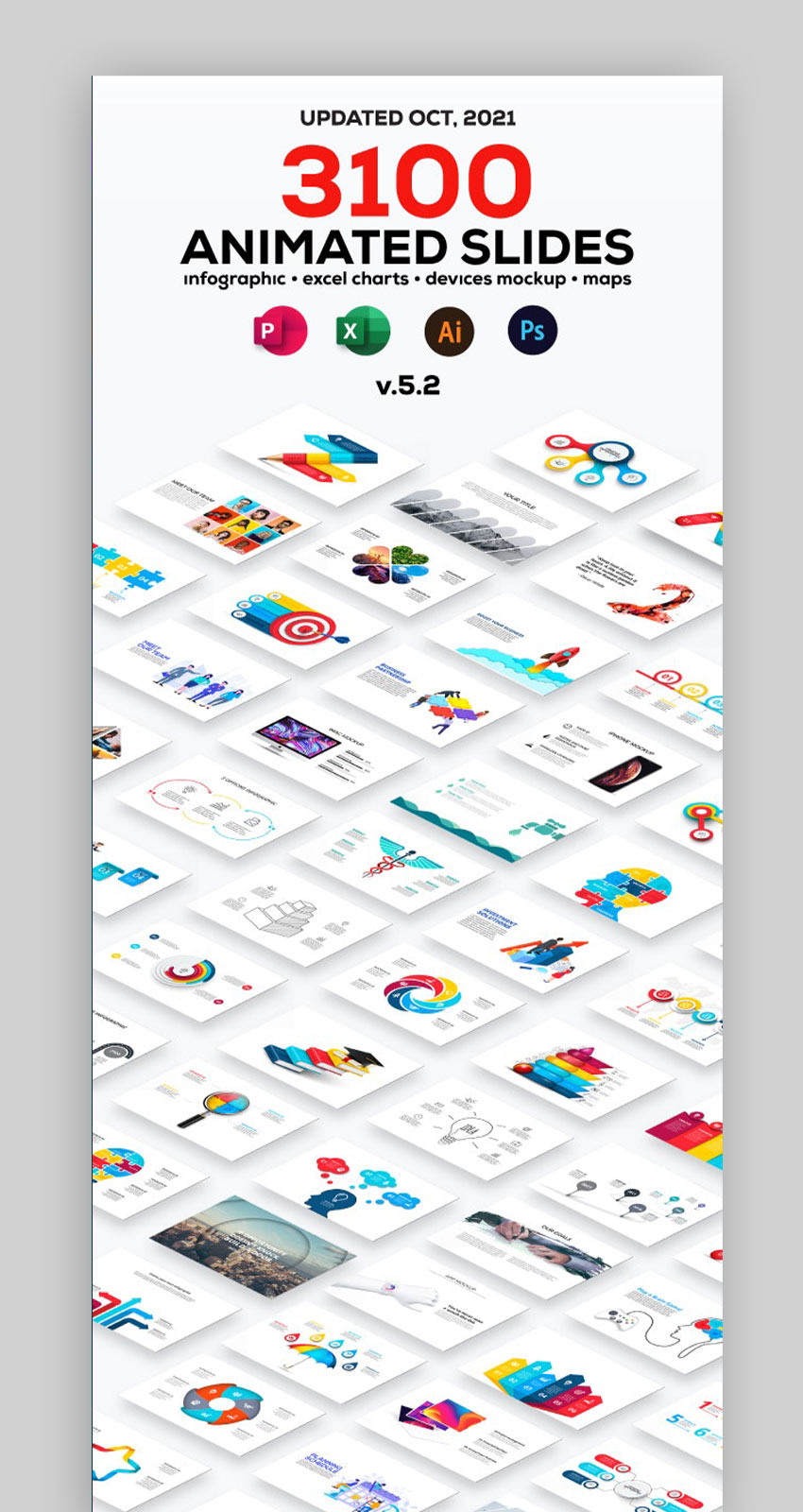 Multipurpose Infographics PowerPoint Templates v.5.2