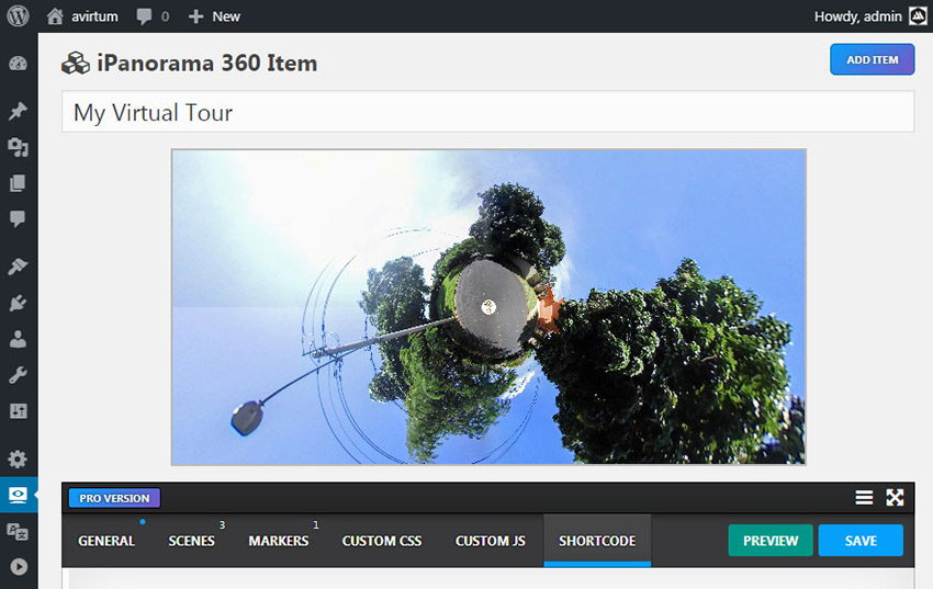 iPanorama 360° - Virtual Tour Builder for WordPress