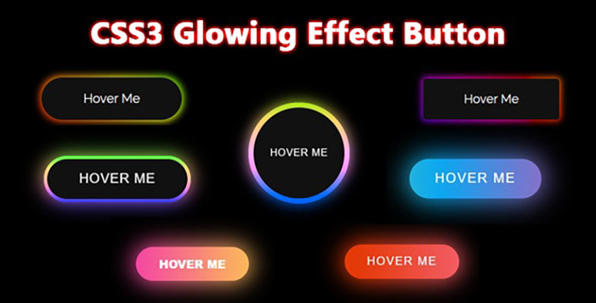 Css3 glowing effect button