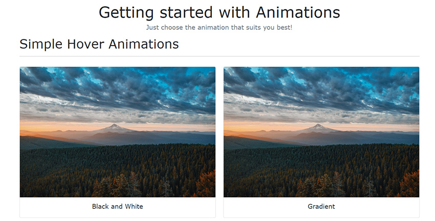 Moge - CSS Responsive Images Animations