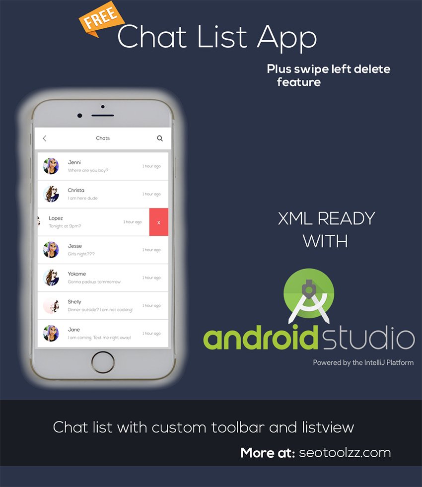 Android Chat List: Free Android XML Template
