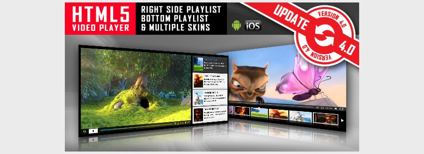 HTML5 Video Player with Playlist