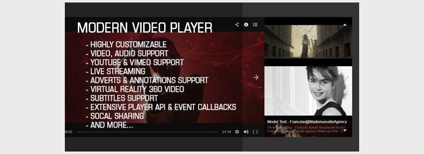 Modern Video Gallery Player
