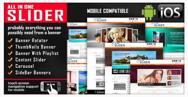 All In One Slider Responsive jQuery Slider Plugin