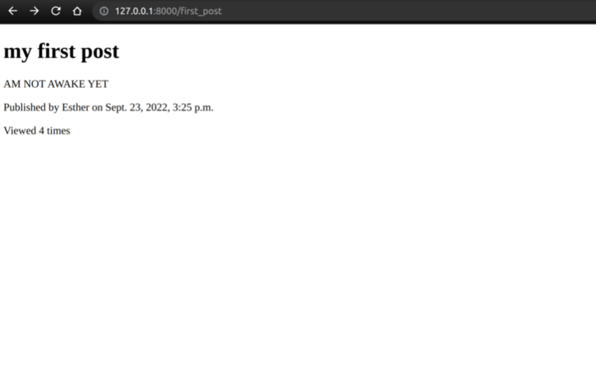 post with view count