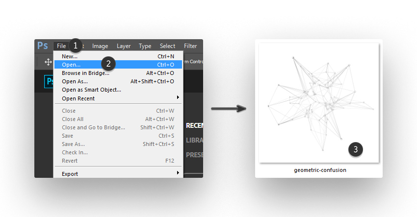 Uploading a PNG file in Photoshop