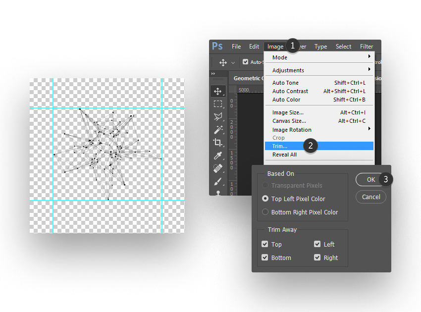 Cropping the Geometric Confusion Shape