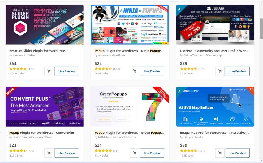 Bestselling Popup Plugins on CodeCanyon in 2022