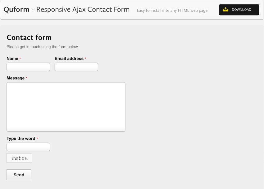 Quform - Responsive Ajax Contact Form