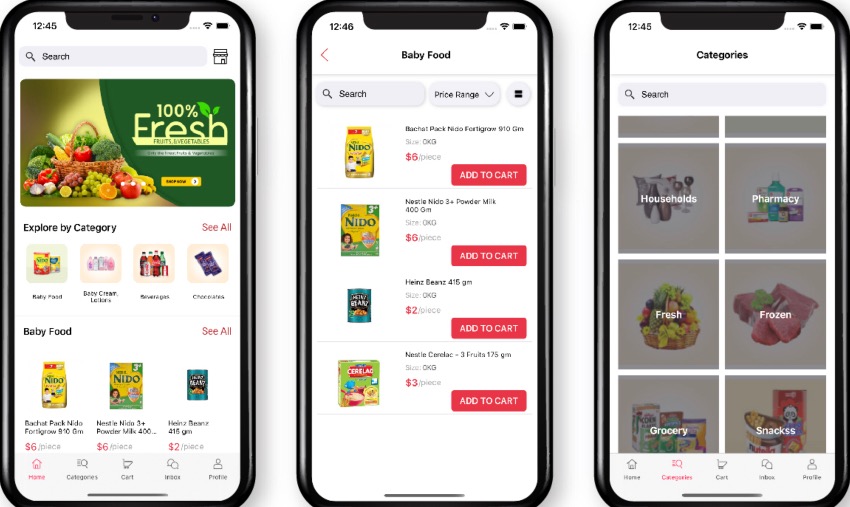 Freshly IOS - Native Multi-Vendor-Lebensmittel-, Lebensmittel-, Apotheken-, Liefer-Mobile-App mit Admin-Panel
