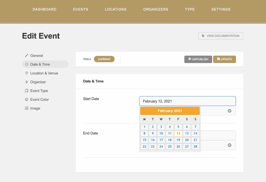 Elegant Calendar - Plugin de calendario para WordPress
