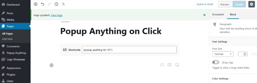 popup-anything-on-click