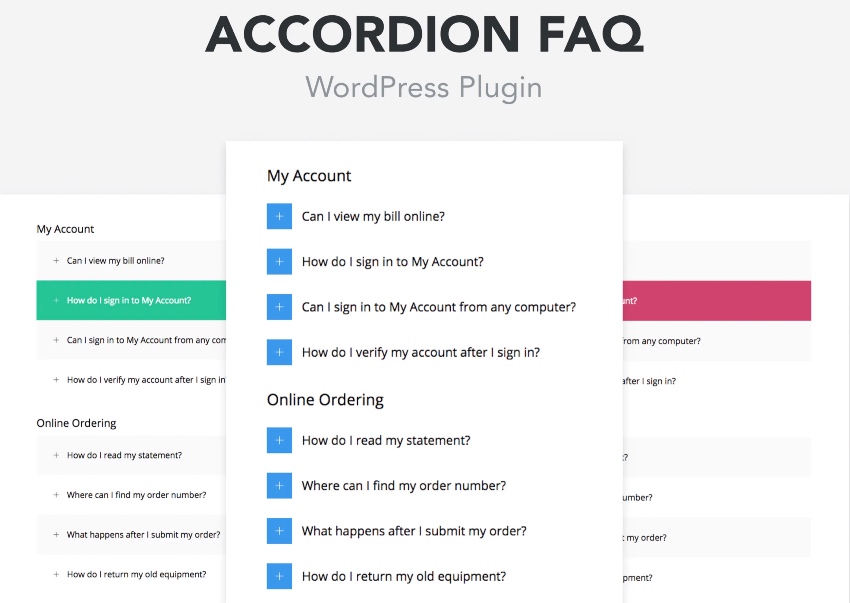 Plugin de acordeón para FAQ de WordPress