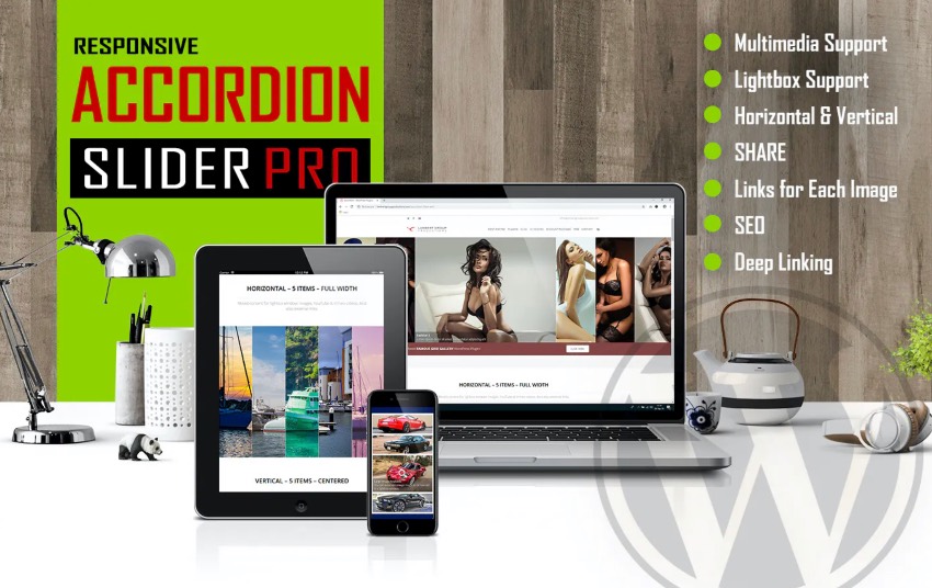 Accordion Slider PRO - Plugin de slider de acordeón responsive para WordPress