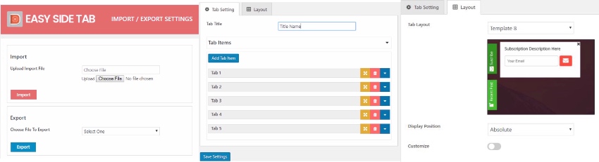 Easy Side Tab Pro - Plugin responsive de pestañas flotantes para WordPress