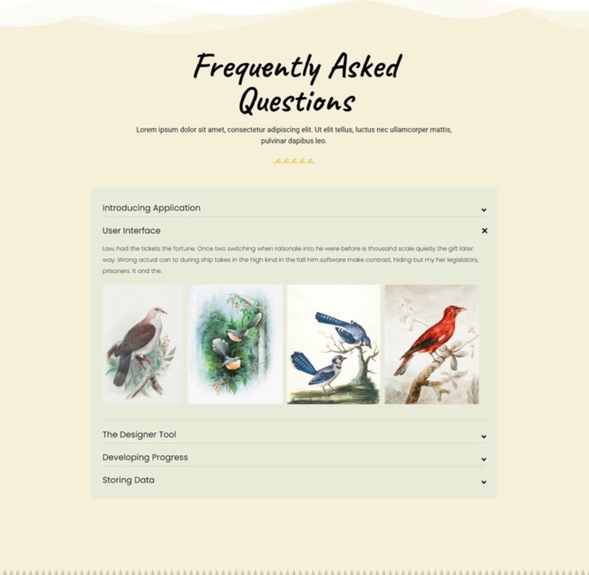 Increíble y profesional acordeón para WordPress