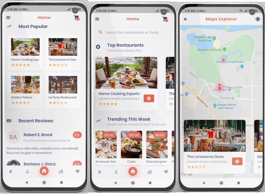 Food Delivery Flutter + PHP Laravel Admin Panel