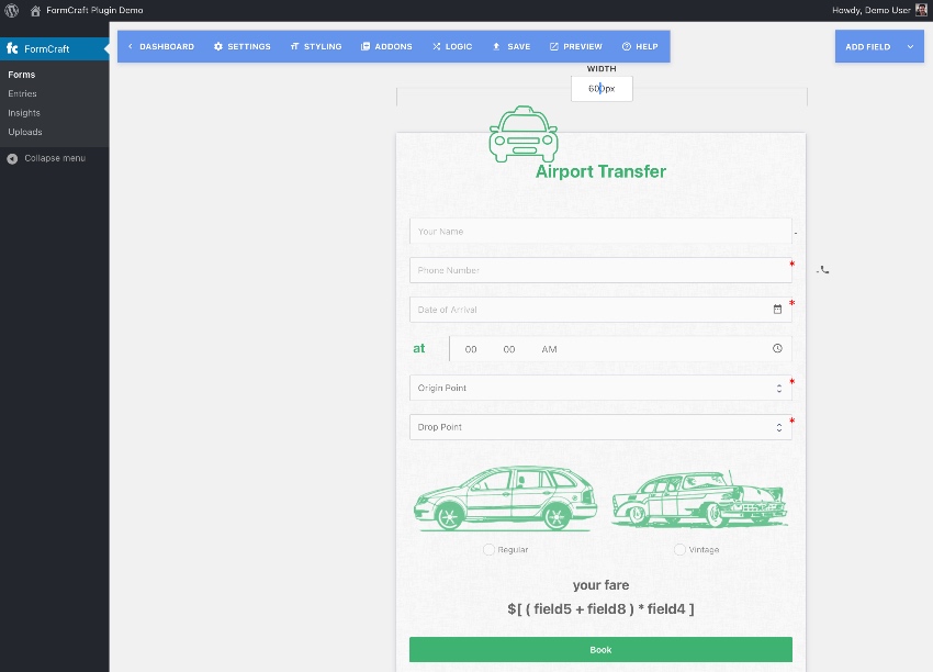 FormCraft - Premium WordPress Form Builder