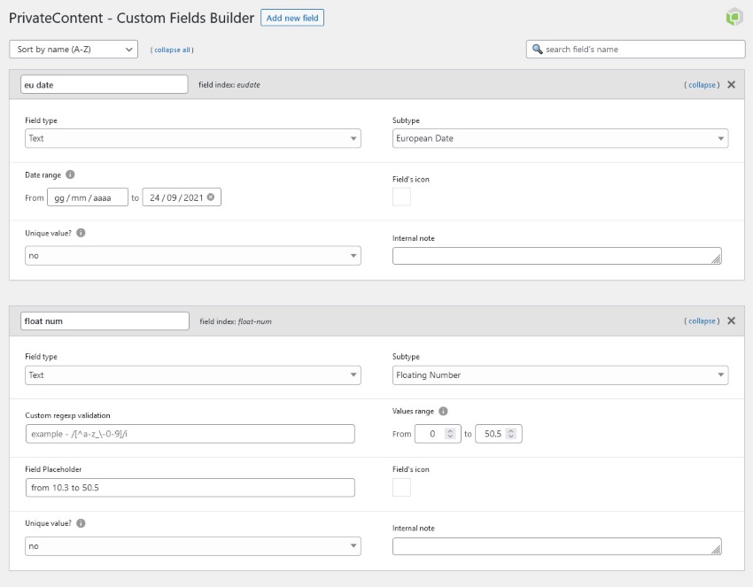 PrivateContent - User Data add-on