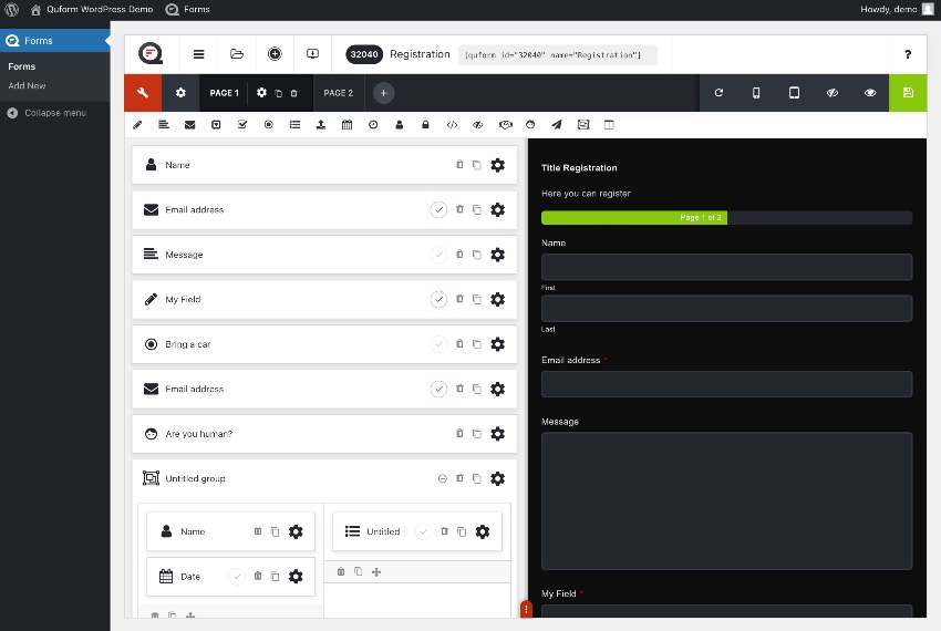 Quform - WordPress Form Builder
