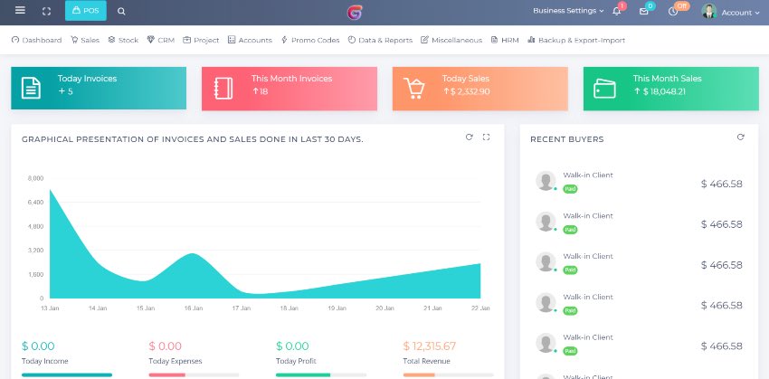 Geo POS - Point of Sale, Billing and Stock Manager Application