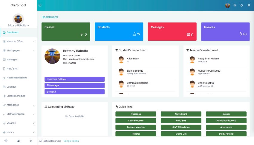 Ora School Suite - Ultimate school management system
