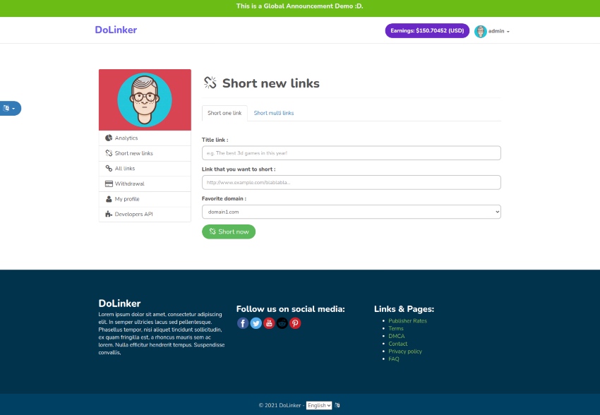 DoLinker - Ultimate URL Shortener Platform