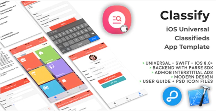 Classify | iOS Universal Classifieds App Template (Swift)