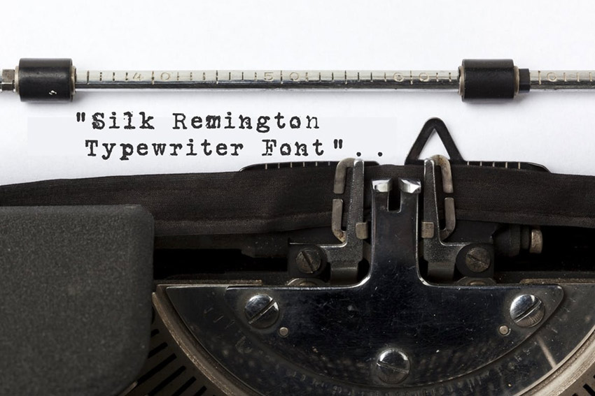 silk remington font
