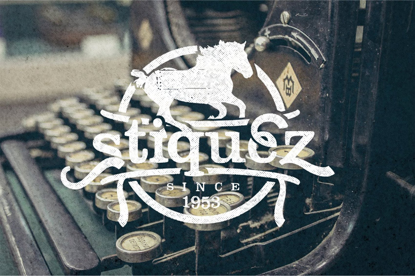 stinquez typewriter font