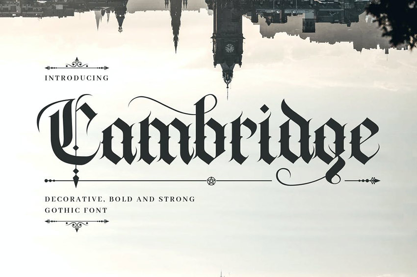 badass old english lettering