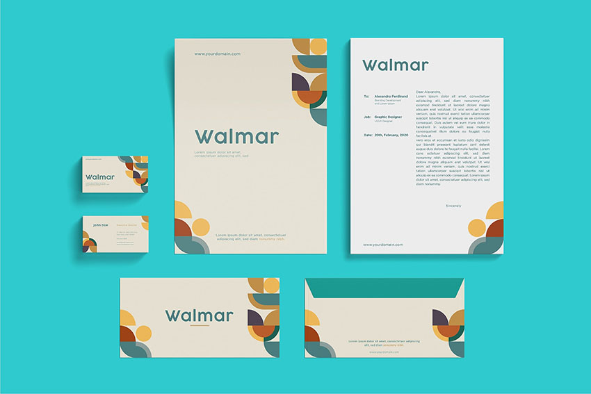 Geometric Stationery Kit