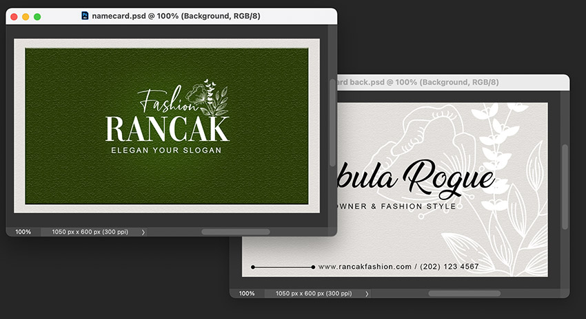 photoshop stationery multiple documents