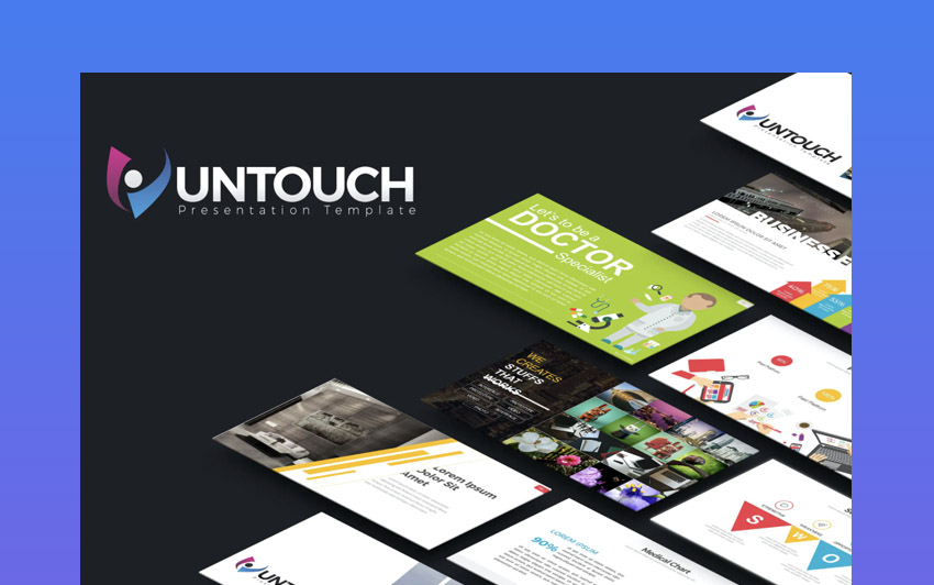 Untouch - Plantilla de diseños de diapositivas PPT PowerPoint