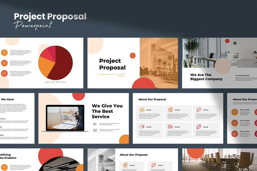 Plantilla de diseños de diapositivas PPT para propuesta de negocios