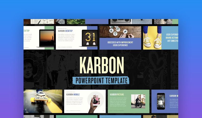 Use PowerPoint online creative agency template