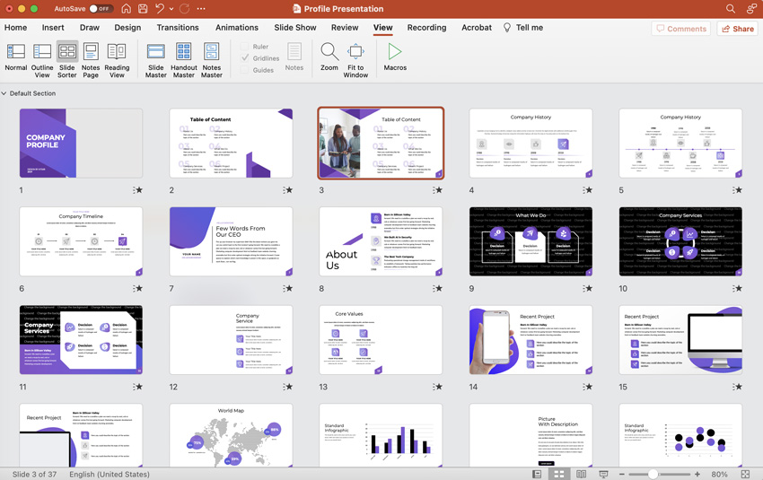 View Slide Sorter