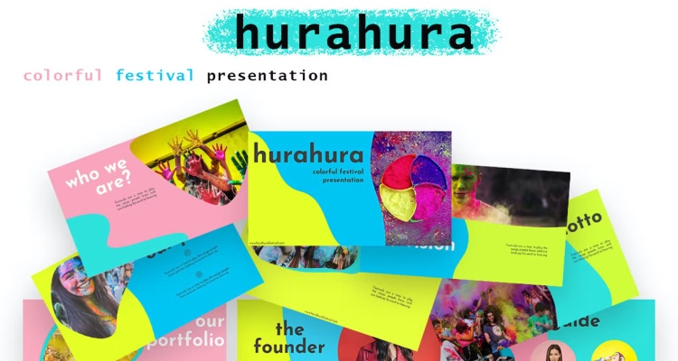 hurahura - Vibrant, Cute Template for Google Slides
