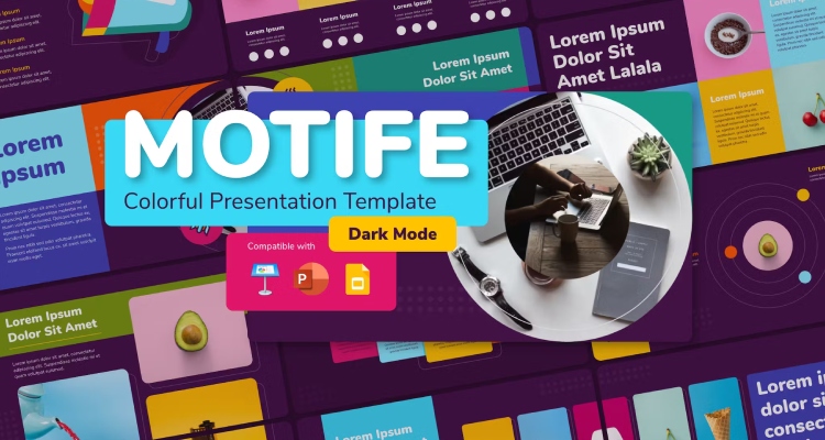 MOTIFE - Colorful Google Slides Cute Template