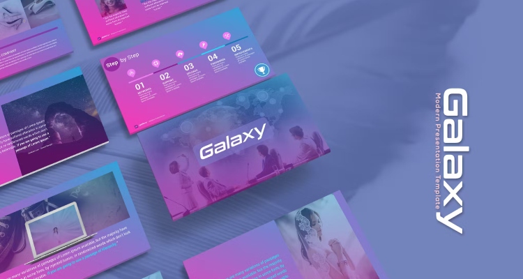 Galaxy - Cute Google Slides Background
