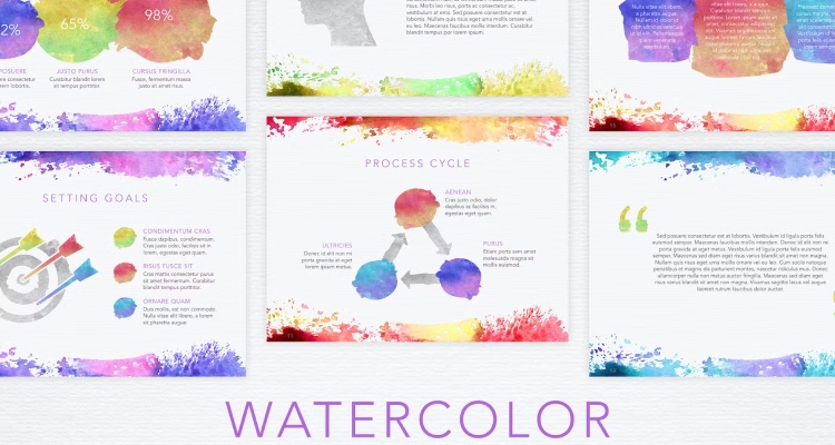 Watercolor - Cute Google Slides Idea