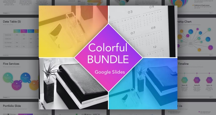 Colorful Bundle - Cute Google Slides Template