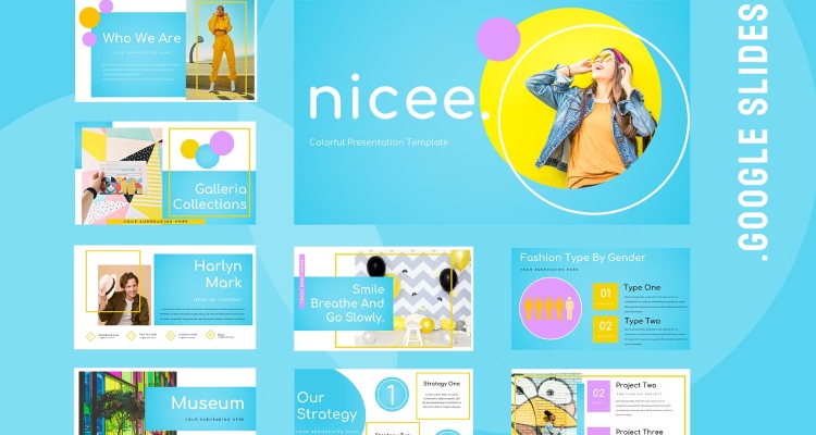 Nicee - Colorful and Cute Template for Google Slides