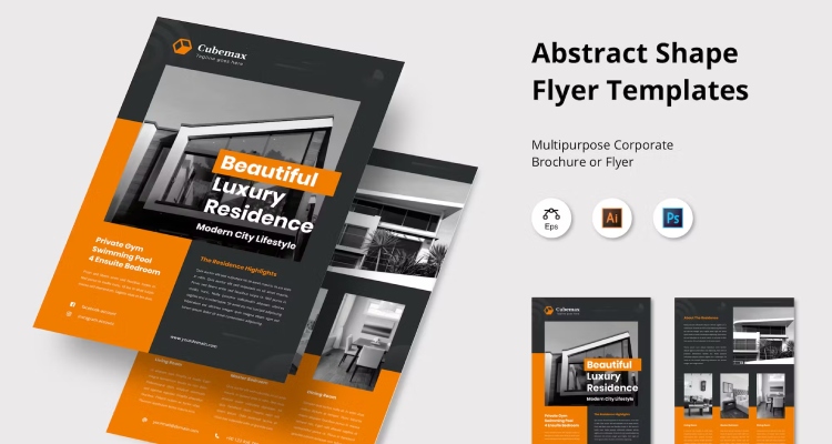 Sleek Real Estate Open House Flyer