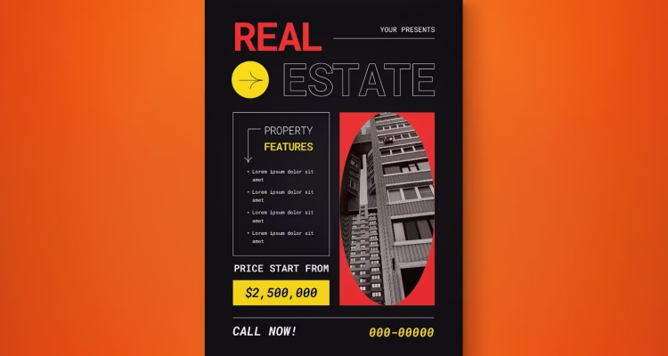 Eye-Catching Real Estate Flyer Idea