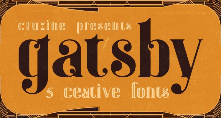 Gatsby: Art Deco Font