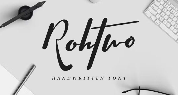 Rohtwo Bold Signature Script Font