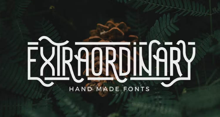 Extraordinary: Handmade Font