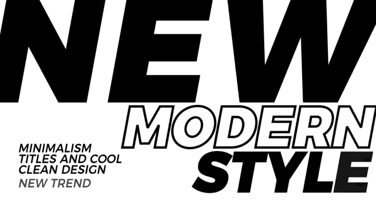 Cool and Clean Minimal Design Title