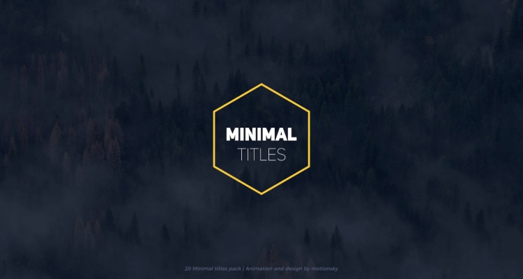 Minimal Titles | Premiere Pro